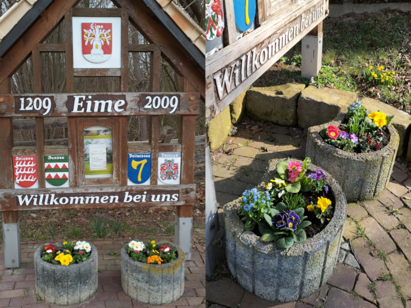 Bepflanzen der Blumenk&uuml;bel